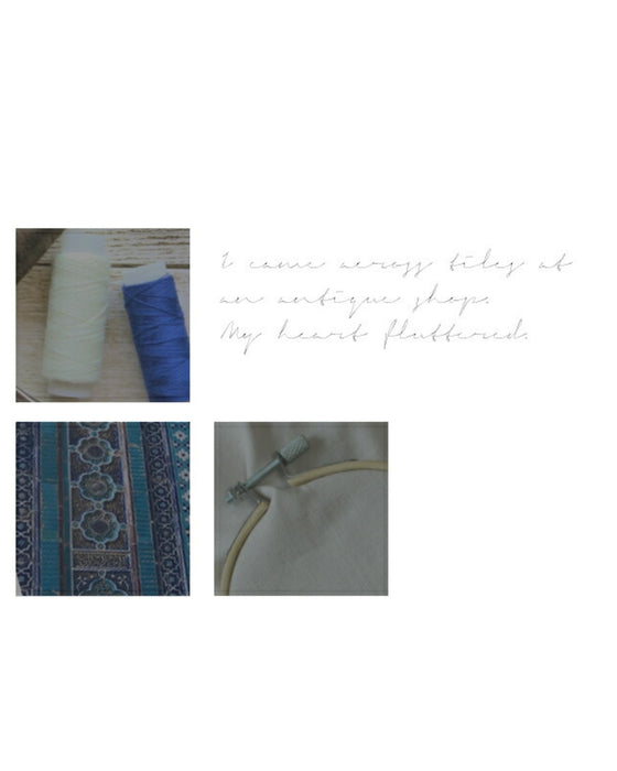 ヨーロッパの風感じるタイル柄 バンブートートバッグ