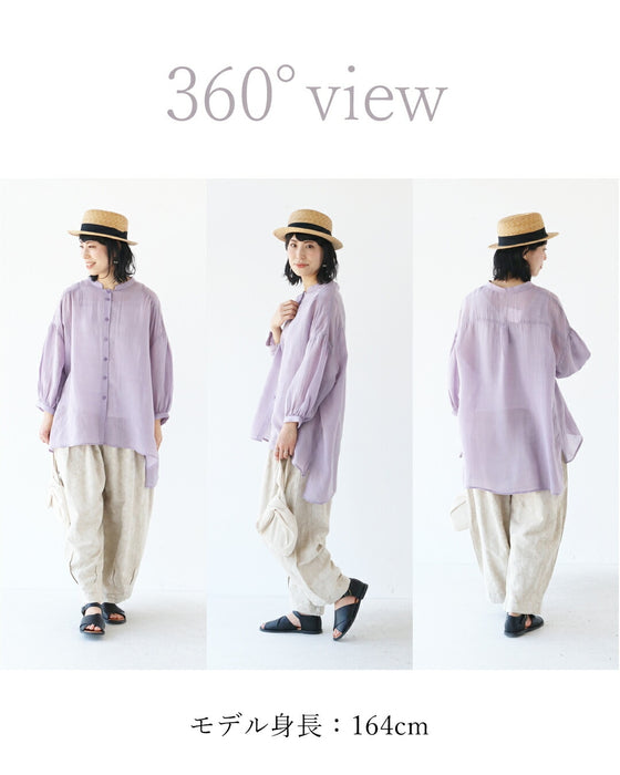 ナチュラルで涼しい服トップス