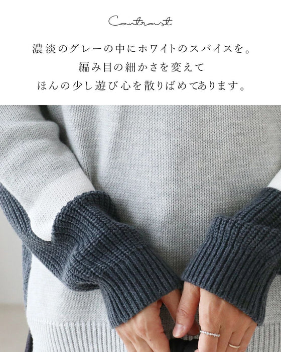 A lovely knit top with a variety of shades