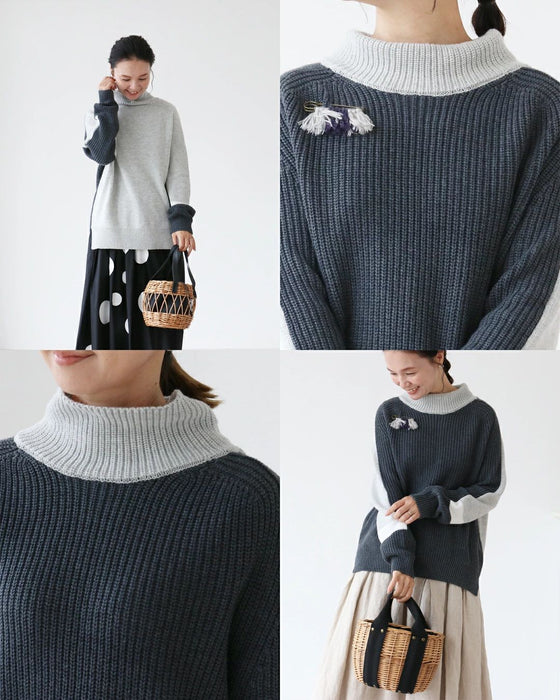 A lovely knit top with a variety of shades