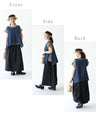 <2 colors available> Stylish hidden denim vest