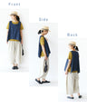 <2 colors available> Stylish hidden denim vest