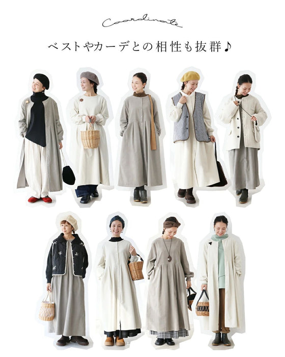 【特別再販12月15日0時販売】ほっこりコーデュロイワンピース