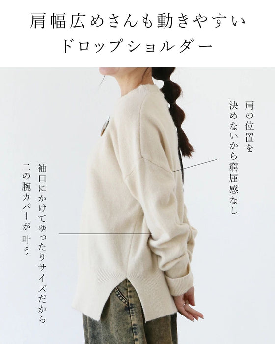 【特別再販11月19日20時販売】(全2色)もっちりなのに華奢見えトップス