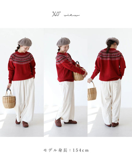 コーデュロイ魔法のまるみパンツ