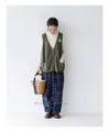 [Sale items cannot be returned or exchanged] <2 colors available> Vest with embroidery for a mature and cute look