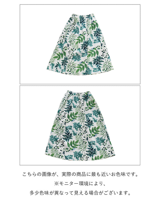 <2 sizes> Unique botanical skirt with a pattern [available from S to 4L]