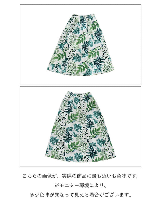 <2 sizes> Unique botanical skirt with a pattern [available from S to 4L]