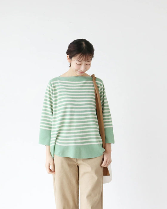 〈全2色〉春色ボーダートップ