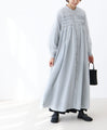 Wavy pintuck dress