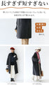 The ultimate warmth of this double-weave color-blocked cardigan (coat)