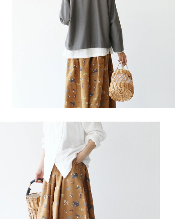 大人が楽しむ、さりげない動物柄パンツ