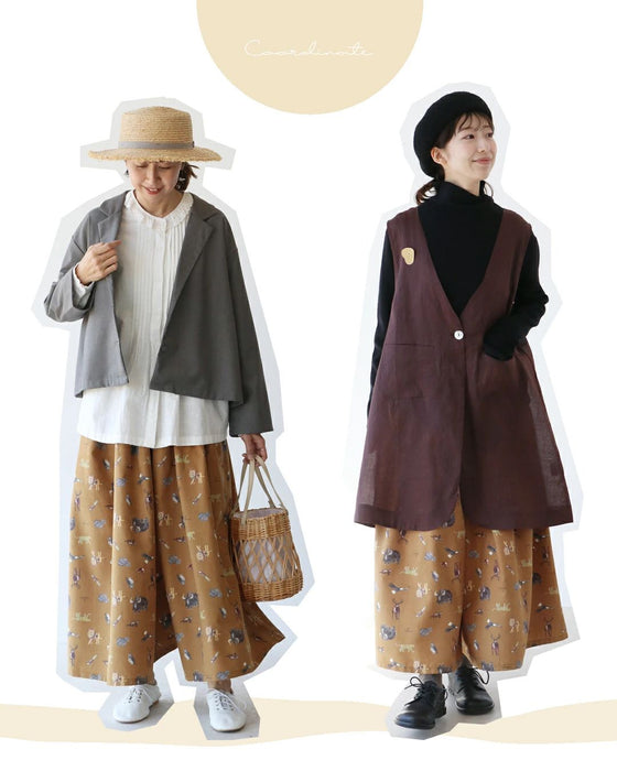 大人が楽しむ、さりげない動物柄パンツ