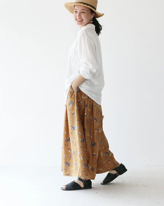 大人が楽しむ、さりげない動物柄パンツ