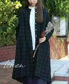 Fleece-lined linen dress