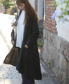Fleece-lined linen dress