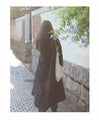 Fleece-lined linen dress