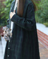 Fleece-lined linen dress