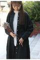 Fleece-lined linen dress