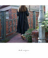 Fleece-lined linen dress