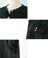 Fleece-lined linen dress