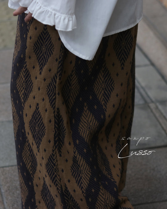 【SANPO LUSSO】ジャガードパンツ
