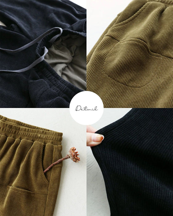 【特別再販10月14日20時販売】〈全2色/2種類の裏地〉大活躍コーデュロイパンツ