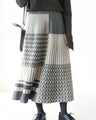 A knit skirt with a fun pattern