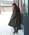 [SANPO LUSSO] Wool blend khaki coat
