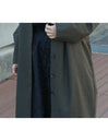 [SANPO LUSSO] Wool blend khaki coat
