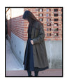 [SANPO LUSSO] Wool blend khaki coat