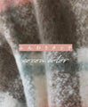 Warm check pattern scarf