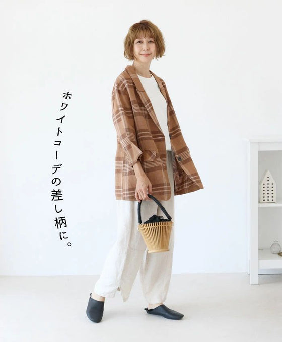 Chocolate check jacket