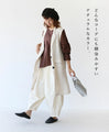 <2 colors available> Savior linen long vest