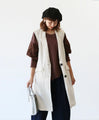 <2 colors available> Savior linen long vest