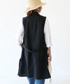<2 colors available> Savior linen long vest