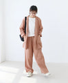 Vertical striped linen jacket for a perfect set-up