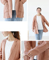 Vertical striped linen jacket for a perfect set-up