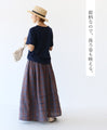 Linen Check Skirt