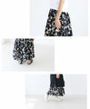 Monochrome botanical skirt