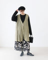 Monochrome botanical skirt