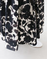 Monochrome botanical skirt