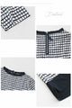Watercolor checkered top