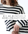 A knit top that can be worn like a sweatshirt