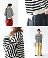A knit top that can be worn like a sweatshirt