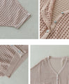 Dolman mesh cardigan