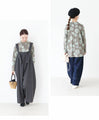 [S-3L size] Vertical striped polka dot top