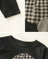 Polka dot and check tops