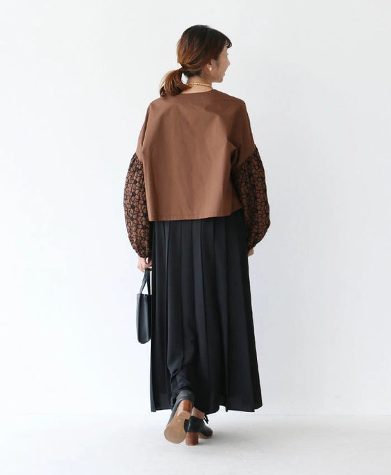 上品刺繍ぽわん袖 ジャケット