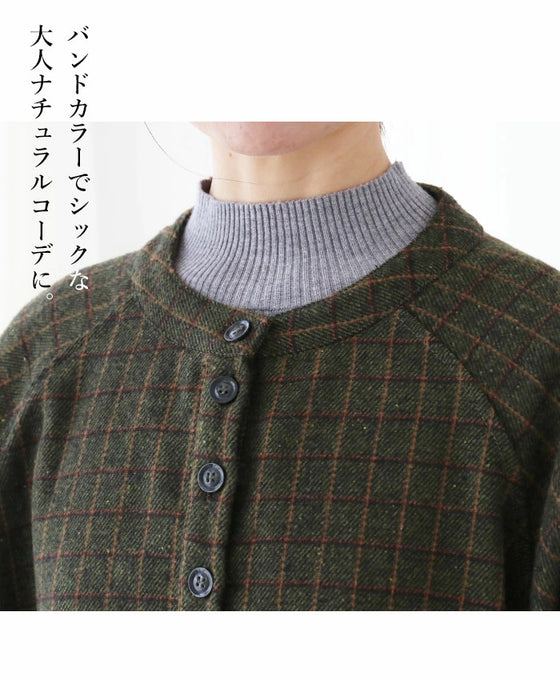 ラフすぎない落ち着きチェック羽織